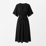 Octavia Wrap-Neck Tie-Waist Midi Dress – view 14