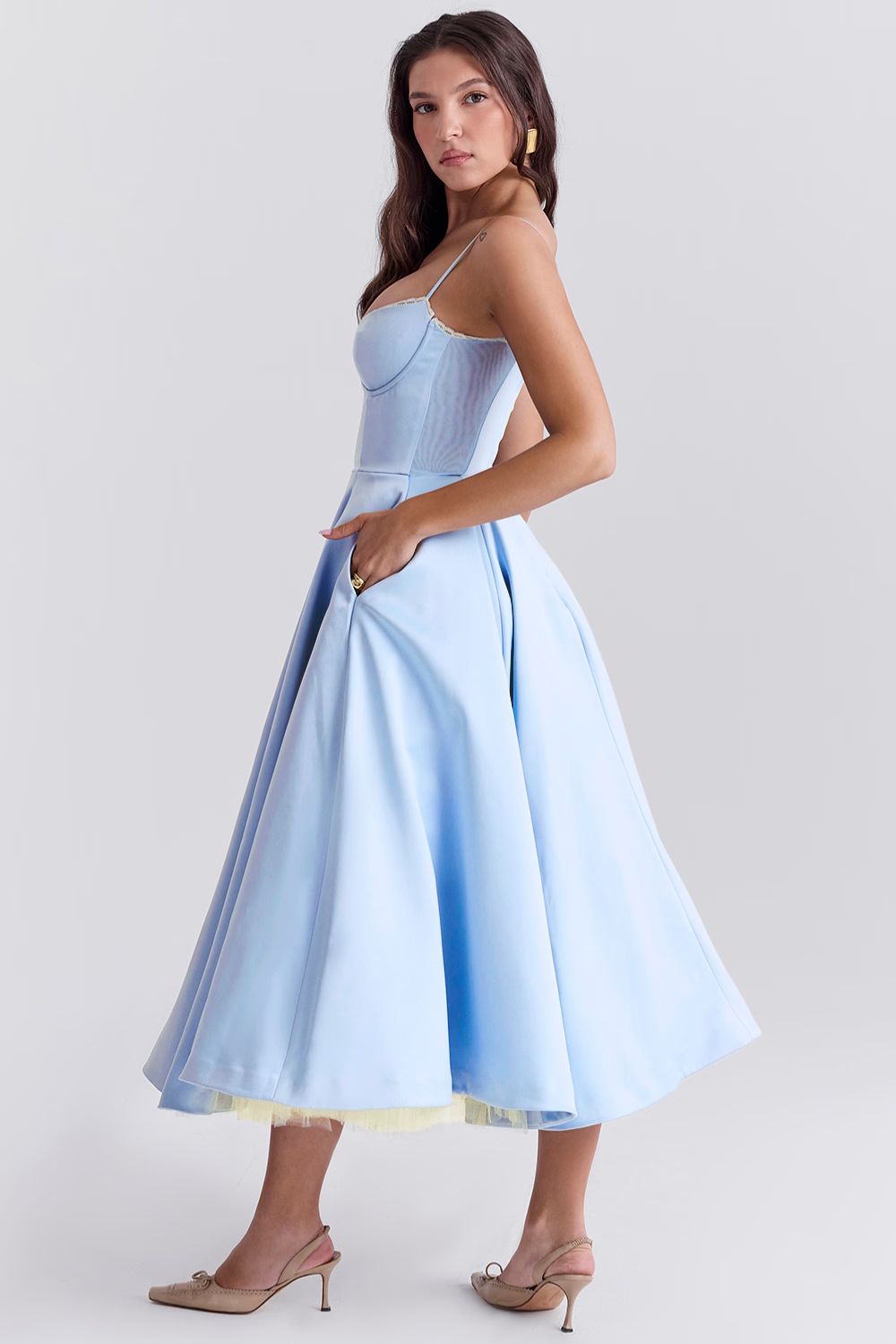 Odette Tulle Maxi Dress – view 9