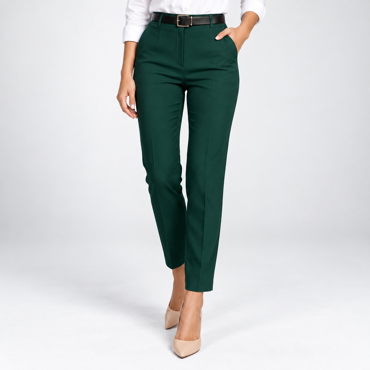 Orla High-Waisted Tailored Trousers – view 9