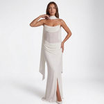 Paloma Cowl Neck Draped Maxi Dress – view 13