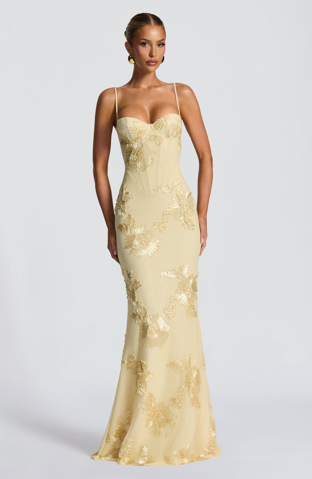 Penelope 3D Floral Maxi Dress – view 1
