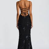 Penelope 3D Floral Maxi Dress – view 10