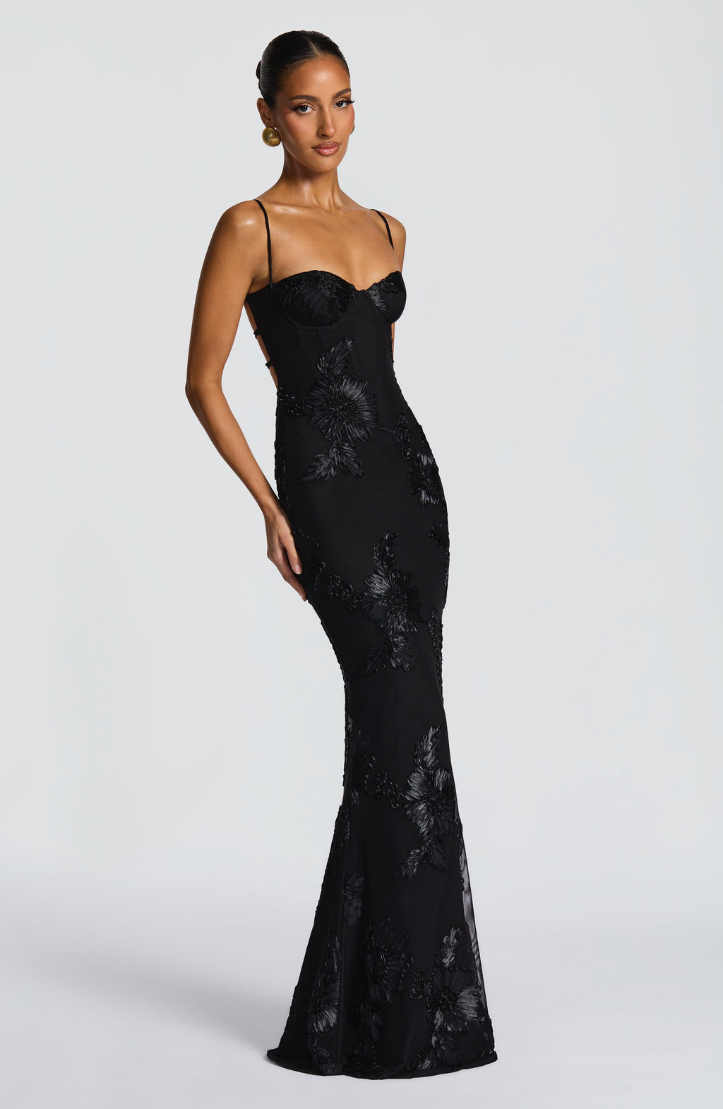 Penelope 3D Floral Maxi Dress – view 11