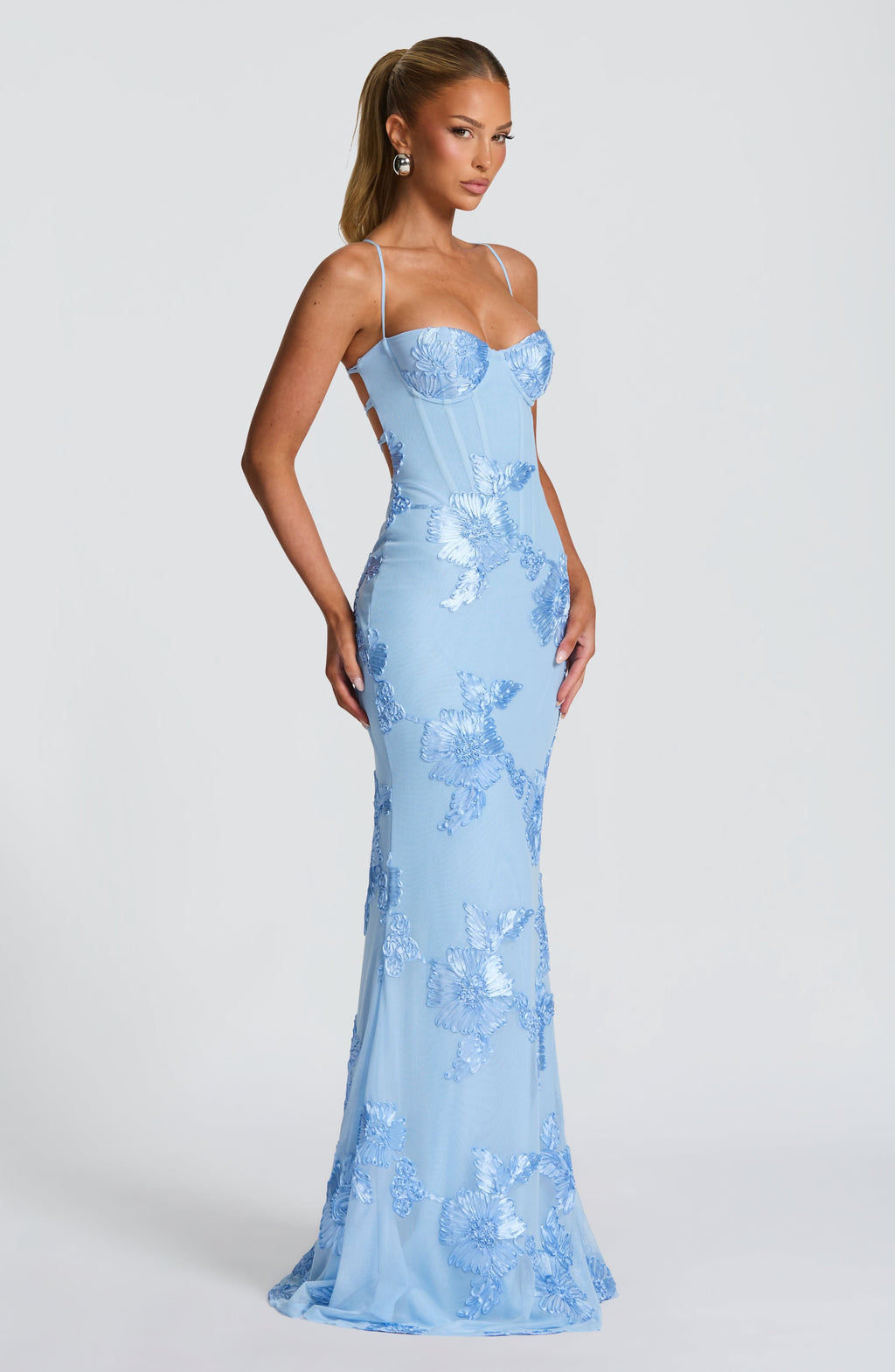 Penelope 3D Floral Maxi Dress – view 16