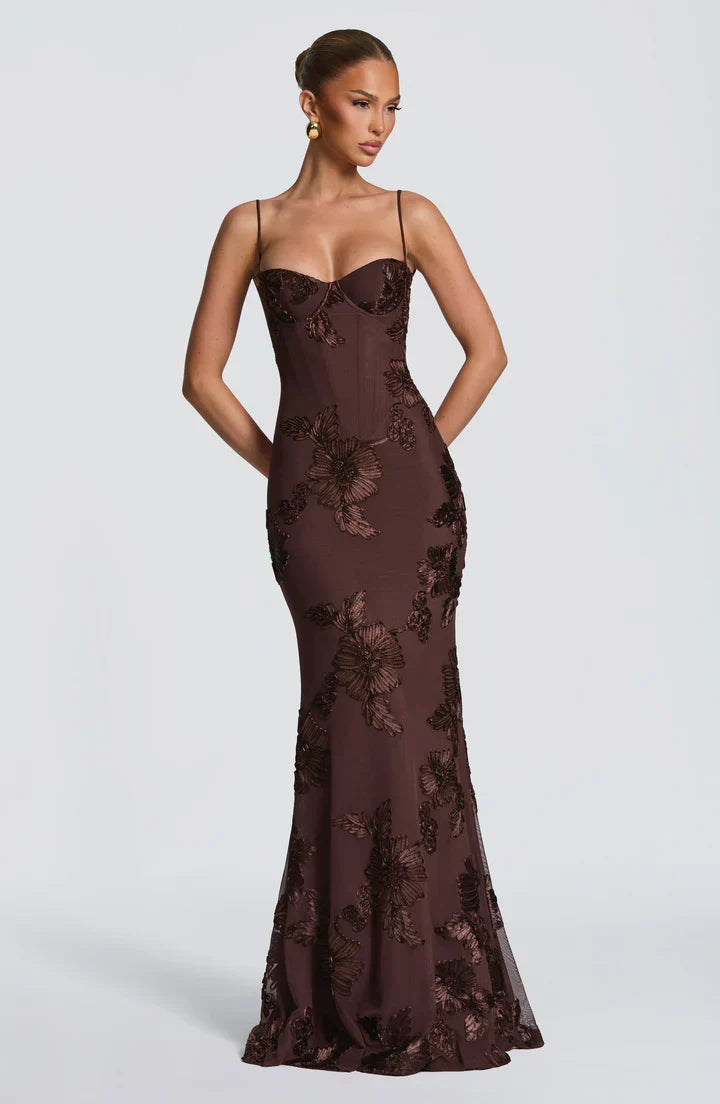 Penelope 3D Floral Maxi Dress – view 26