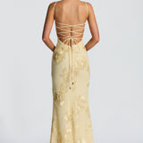 Penelope 3D Floral Maxi Dress – view 4