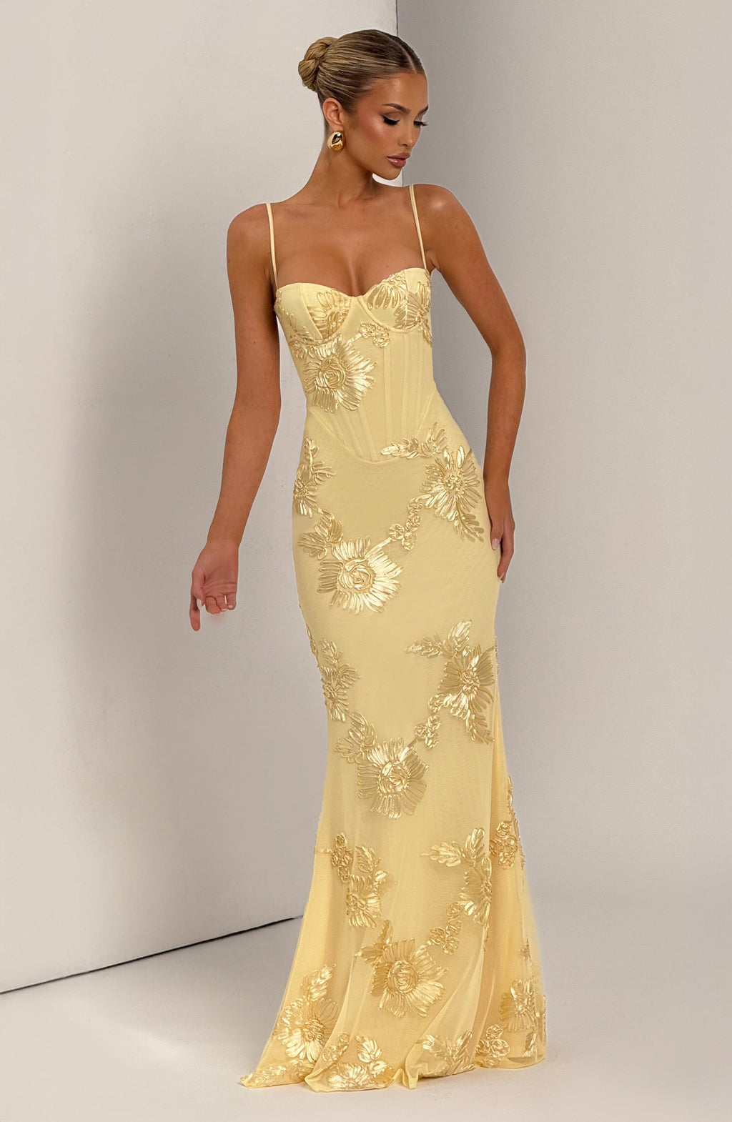 Penelope 3D Floral Maxi Dress – view 5