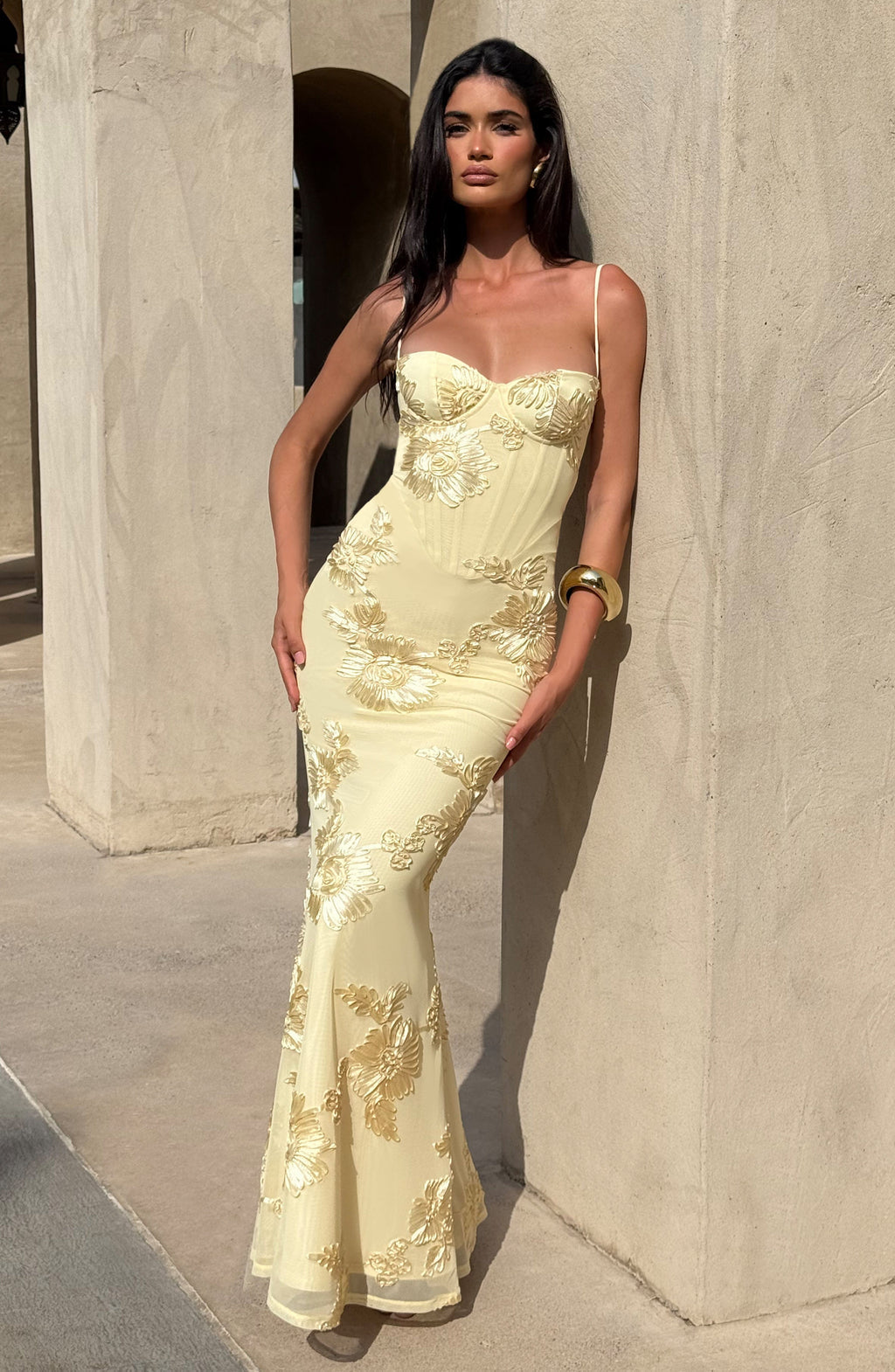 Penelope 3D Floral Maxi Dress – view 6