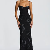 Penelope 3D Floral Maxi Dress – view 7