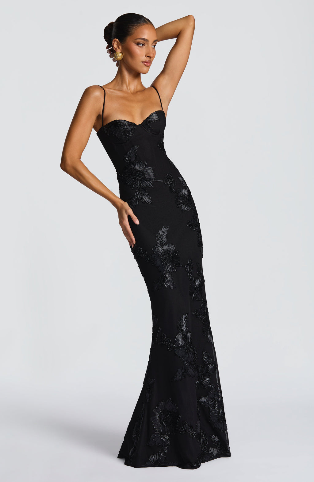 Penelope 3D Floral Maxi Dress – view 8