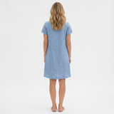 Phoebe Linen-Look Pocket Mini Dress – view 4
