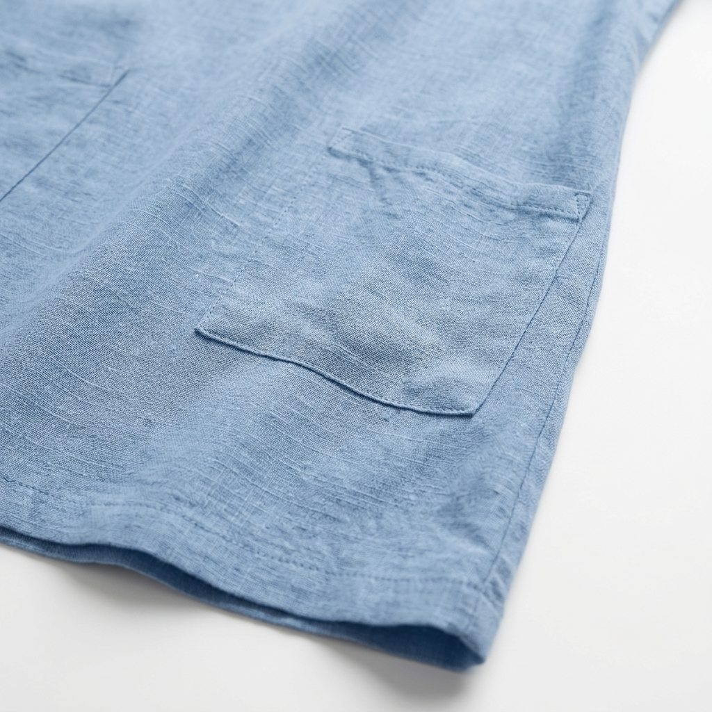 Phoebe Linen-Look Pocket Mini Dress – view 5