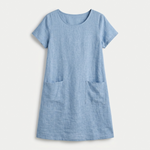 Phoebe Linen-Look Pocket Mini Dress – view 6