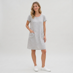 Phoebe Linen-Look Pocket Mini Dress – view 8