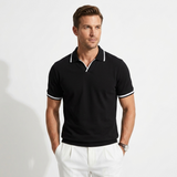 Portofino Contrast-Tipped Knit Polo – view 2