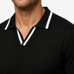 Portofino Contrast-Tipped Knit Polo – view 4