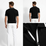 Portofino Contrast-Tipped Knit Polo – view 5