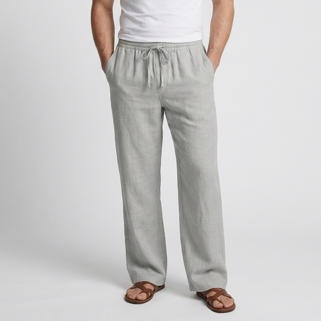 Positano Linen Lounge Trousers – view 1