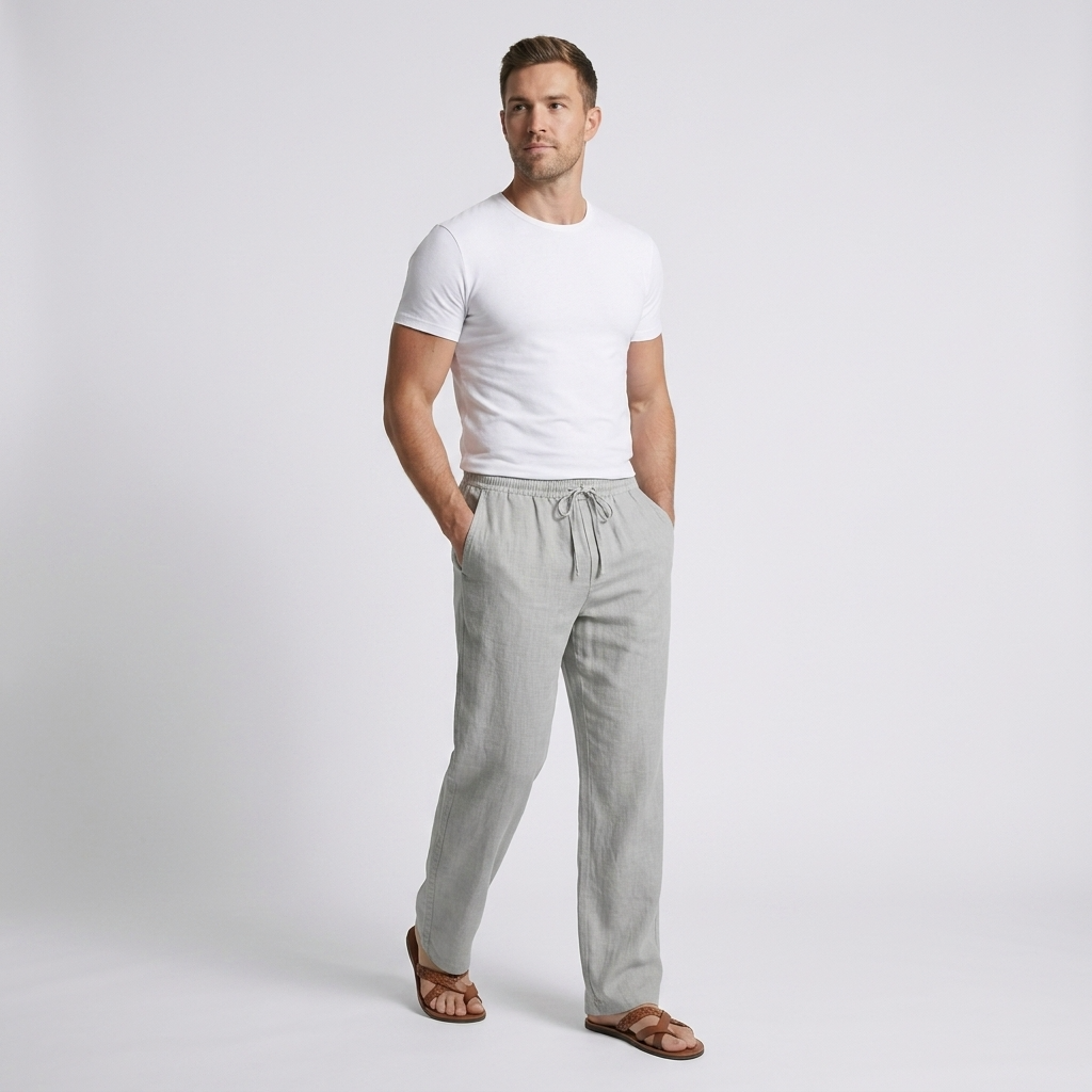 Positano Linen Lounge Trousers – view 2