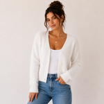 Priya Fluffy V-Neck Cardigan – view 13