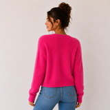 Priya Fluffy V-Neck Cardigan – view 3