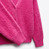 Priya Fluffy V-Neck Cardigan – view 9