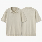 Quincy Ribbed Knit Polo Shirt – view 11