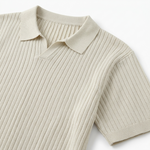 Quincy Ribbed Knit Polo Shirt – view 4