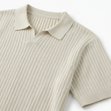 Quincy Ribbed Knit Polo Shirt – view 4