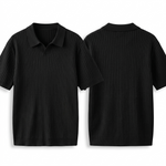 Quincy Ribbed Knit Polo Shirt – view 6