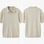 Quincy Ribbed Knit Polo Shirt – view 7