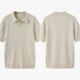 Quincy Ribbed Knit Polo Shirt – view 7