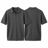 Quincy Ribbed Knit Polo Shirt – view 8