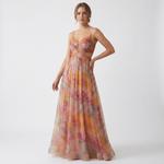 Raina Floral Open Back Maxi Dress – view 1