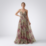 Raina Floral Open Back Maxi Dress – view 10