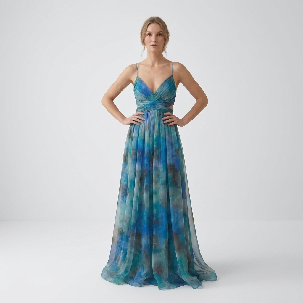 Raina Floral Open Back Maxi Dress – view 14