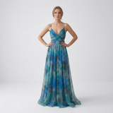 Raina Floral Open Back Maxi Dress – view 14