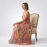Raina Floral Open Back Maxi Dress – view 3
