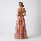 Raina Floral Open Back Maxi Dress – view 4