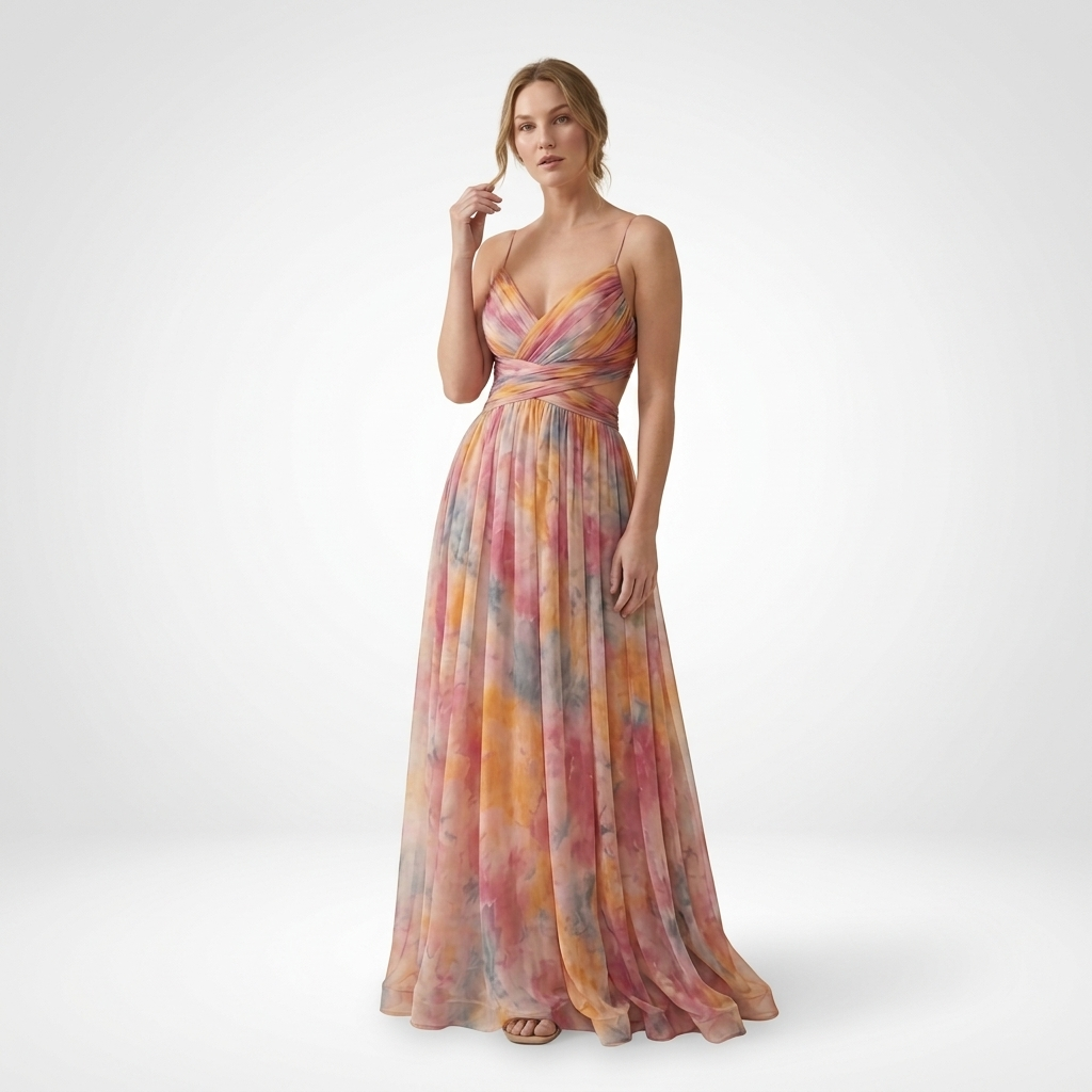 Raina Floral Open Back Maxi Dress – view 9