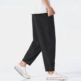 Raleigh Cropped Cotton-Linen Trousers – view 11