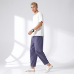 Raleigh Cropped Cotton-Linen Trousers – view 2