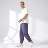 Raleigh Cropped Cotton-Linen Trousers – view 2