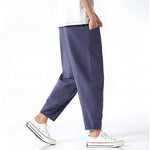 Raleigh Cropped Cotton-Linen Trousers – view 3