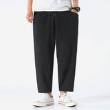 Raleigh Cropped Cotton-Linen Trousers – view 8