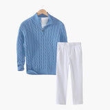 Rhodes Cable-Knit Sweater & Trousers Set – view 1
