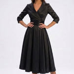 Romy Wrap Fit-and-Flare Midi Dress – view 2