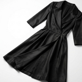 Romy Wrap Fit-and-Flare Midi Dress – view 6