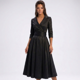 Romy Wrap Fit-and-Flare Midi Dress – view 7