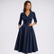 Romy Wrap Fit-and-Flare Midi Dress – view 8